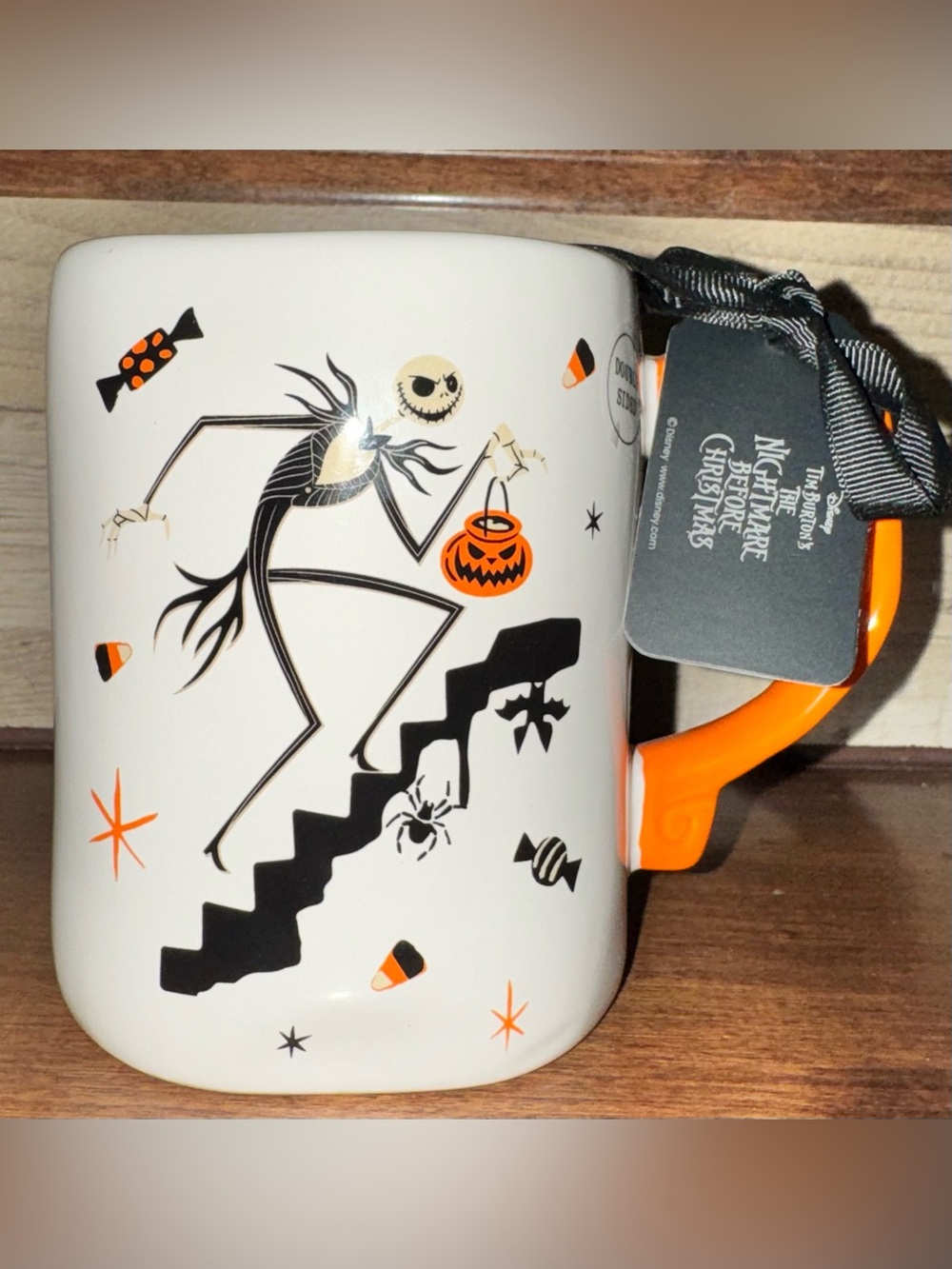 🥰Rae Dunn DisneyNightmare Before Christmas Jack Skellington Mug Trick or Terror?